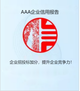 AAA企业信用报告